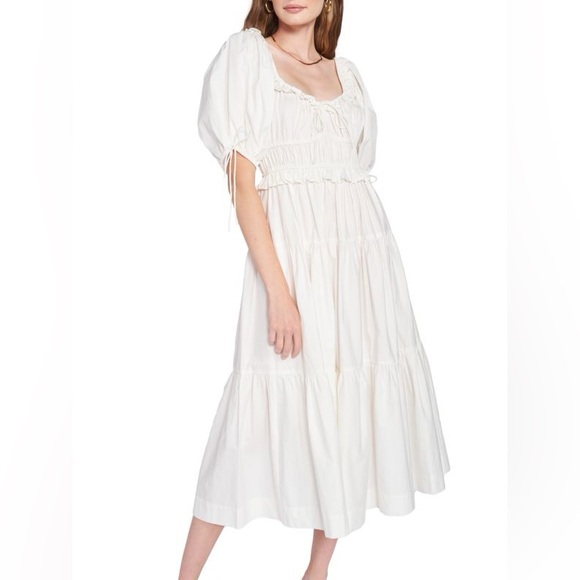 En Saison White Midi Dress Size Small - Picture 1 of 11